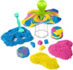 Kinetic Sand, Squish N’ Create Playset with 13.5oz Blue, Yellow & Pink Play Sand, 5 Tools, Sensory Toys, Holiday Gifts & Stocking Stuffers for Kids Ages 3 and up - Image 3