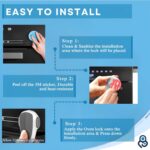 Oven Lock Child Safety, 1 Pack, Oven Door Lock Child Safety, Oven Baby Proofing, Heat-Resistant, Durable & Easy to Install Oven Safety Locks for Toddlers, Baby Proof Oven (White) - Image 5