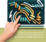 Sensory Activity Board: Silicone Fidget Toy for Calming, Stress, Anxiety, ADHD & Autism | Silent, No Mess | Kids 3+ & Adults | Includes Portable Travel Bag & 11 Strings - Image 3