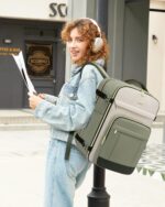 LOVEVOOK 40L Travel Backpack for Women & Men - 17.3 Inch Carry On Backpack & Personal Item Backpack for Airlines, Spacious and Durable Design, with 3 Packing Cubes - Image 3