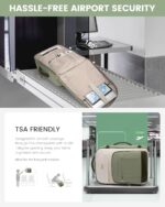 LOVEVOOK 40L Travel Backpack for Women & Men - 17.3 Inch Carry On Backpack & Personal Item Backpack for Airlines, Spacious and Durable Design, with 3 Packing Cubes - Image 5