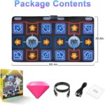 Dance Mat for Adults and Kids - Plug and Play TV Electronic Dance Mat Game, Wireless Dance Pad, Fun Dance Fitness Games for Kids, Christmas and Boys and Girls Birthday Gift Ideas, Blue - Image 8
