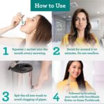 GuruNanda Travel Sachets Coconut Oil Pulling, Fresh Breath Mouthwash, 7 Essential Oils & Vitamins for Happy Teeth & Gums, 7 Sachets - Image 6