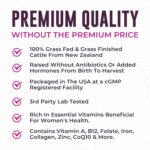 Beef Organ Supplement for Women - Beef Liver, Kidney, Heart and Uterus Tissue, Supports Women's Overall Energy and Health - Pasture Raised in New Zealand - No Fillers or Flow Agents - 120 Capsules - Image 7