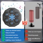 EPHESPORT Music Boxing Machine with Gloves, Smart Wall-Mounted Punching Target with Rhythm Lights, Interactive Boxing Game for Kids, Teens & Adults, Fun Family Fitness & Home Workout Gift - Image 4