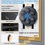 EPHESPORT Music Boxing Machine with Gloves, Smart Wall-Mounted Punching Target with Rhythm Lights, Interactive Boxing Game for Kids, Teens & Adults, Fun Family Fitness & Home Workout Gift - Image 6