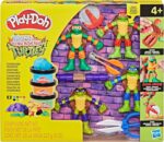 Play-Doh Teenage Mutant Ninja Turtles Cowabunga Creations Bendy 4 Inch Action Figures Set, Kids Arts & Crafts, TMNT Toys for Boys & Girls 4+ - Image 3