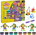 Play-Doh Teenage Mutant Ninja Turtles Cowabunga Creations Bendy 4 Inch Action Figures Set, Kids Arts & Crafts, TMNT Toys for Boys & Girls 4+ - Image 13