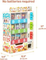 Melissa & Doug Sort-Stock-Select Wooden Vending Machine Toy with Play Food, Mini Vending Machine Toys & Play Money, Preschool Toys for Kids Ages 3+ - Image 8