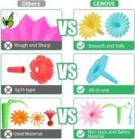 CENOVE Birthday Toys Gifts for 3 4 5 Years Old Toddler Girls Boys,Flower Garden Building Toy STEM Educational Activity Preschool Gift Toys for Kids Age 3+ with Storage Box - Image 4