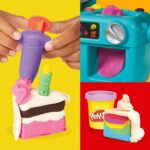 Play-Doh Super Slice Cake Playset, Toy Oven with Play Kitchen Accessories & 11 Modeling Compound Cans, Kids Arts & Crafts,, Ages 3+ - Image 11