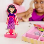 Melissa & Doug Abby and Emma Magnetic Wooden Dress-Up Dolls Play Set (55+ Pieces), Magnetic Dolls, Pretend Play & Preschool Toys for Kids 3+ - Image 3