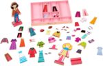 Melissa & Doug Abby and Emma Magnetic Wooden Dress-Up Dolls Play Set (55+ Pieces), Magnetic Dolls, Pretend Play & Preschool Toys for Kids 3+ - Image 5