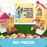 Tile Town Bluey Heeler Family Home 52-Piece Magnetic Tile Playset, Interactive STEM Magnetic Tiles Toys, Includes Bluey & Bingo Figures, Action Tiles - Image 7