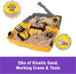 Kinetic Sand, Construction Site Folding Sandbox with 2lbs Play Sand & Toy Truck, Storage Case, Sensory Toys, for Kids Ages 3 and up - Image 3