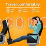 Airplane Foot Hammock, Ergonomic Foot Hammock for Plane Travel with Eye Mask and Earplugs (Memory Foam),Perfect Airplane Gadgets or Plane Travel Essentials to Relax Your Feet - Image 5