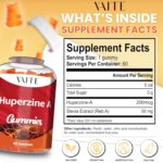 Huperzine A Supplement 200 mcg Gummies - Brain Supplements for Memory and Focus, Supports Cognitive Function & Mental Clarity - for Men, Women & Seniors - Non-GMO, Gluten-Free, 60 Vegan Chewables - Image 4