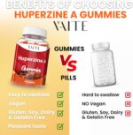 Huperzine A Supplement 200 mcg Gummies - Brain Supplements for Memory and Focus, Supports Cognitive Function & Mental Clarity - for Men, Women & Seniors - Non-GMO, Gluten-Free, 60 Vegan Chewables - Image 6