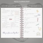 PLANBERRY Weekly Planner – Undated Life Organizer & Budget Planner – Time Management, Goal Setting, To-Do List, Work-Life Balance & Habit Tracker – 6.1″ x 8.1″ (Onyx Black) - Image 4