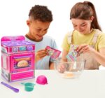 Cookeez Makery Cinnamon Treatz Oven – Interactive Bake & Reveal Oven Playset with Mystery Scented Plush (Cinnamon Pooch, Fondant Feline, or Strawberry Swirl), Mixing Tools, Dough, & Accessories, 5+ - Image 4