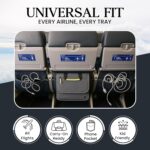 SO~MINE Airplane Pocket Organizer | Tray Table Cover | In Flight Seat Back Organizer Bag | Commuter Essential Travel Bag | Media Pouch For Flying | Travel Gift | Attaches To Luggage - Image 6