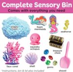 Creativity for Kids Sensory Bin: Mermaid - Mermaid Toys and Sensory Bins for Toddlers, Sensory Box and Bin Filler, Toddler Activities and Gifts for Girls (Ages 3+) - Image 3