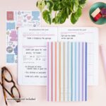 Erin Condren Designer Petite Planner - Goal Setting Journal Editions with Illustrative, Functional, Cute Sticker Pack that Includes Inspirational Quotes for Customization (Goal Setting 2) - Image 3