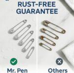 Mr. Pen 300 Pack Safety Pins, Assorted 5 Different Sized, Nickel Plated Steel, Rust Resistant, Small & Large Sizes, Bulk, for Clothes, Crafts, Pinning, Sewing, Art - Image 5