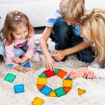 FNJO Magnetic Tiles, 100PCS Building Blocks, STEM Magnets Building Toy Set, Preschool Kindergarten Construction Stacking Toy, School Teacher Supplies, Classroom Must Haves - Image 3