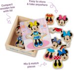 Melissa & Doug Disney Minnie Mouse Dress-Up Puzzle, 18 Pieces Mix and Match Outfits, Sorting & Matching Toy with Storage Case, Educational Puzzle for Toddlers Ages 3+ - Image 5