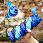 Collapsible Water Bottles Travel water bottle Sports Portable Sport Water Bottle Reusable Water Bottles comes with mountaineering Buckle 500ml silicone Water-proof camping water bottle - Image 4