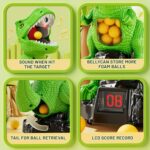Moveable Dinosaur Shooting Toys for Kids 3-8 Years, Movable Shooting Target Toy with Air Pump Guns, Interactive Competition Game Gift for Boys and Girls Ages 3 4 5 6 7 8 Years Old - Image 4