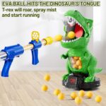Moveable Dinosaur Shooting Toys for Kids 3-8 Years, Movable Shooting Target Toy with Air Pump Guns, Interactive Competition Game Gift for Boys and Girls Ages 3 4 5 6 7 8 Years Old - Image 5