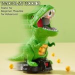 Moveable Dinosaur Shooting Toys for Kids 3-8 Years, Movable Shooting Target Toy with Air Pump Guns, Interactive Competition Game Gift for Boys and Girls Ages 3 4 5 6 7 8 Years Old - Image 6