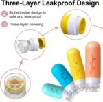 16 Pack Travel Bottles Set - TSA Approved Leak Proof Silicone Squeezable Containers for Toiletries, Conditioner, Shampoo, Lotion & Body Wash Accessories (White) - Image 5