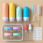 16 Pack Travel Bottles Set - TSA Approved Leak Proof Silicone Squeezable Containers for Toiletries, Conditioner, Shampoo, Lotion & Body Wash Accessories (White) - Image 6