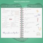 PLANBERRY Weekly Planner – Undated Life Organizer & Budget Planner – Time Management, Goal Setting, To-Do List, Work-Life Balance & Habit Tracker – 6.1″ x 8.1″ (Green Pastures) - Image 4