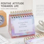 Daily Flip Calendar with Inspirational Quotes - Motivational Perpetual Calendar Desk Office Home Decor for Women, Gifts Desk Accessories for Girls Positive Affirmations - Image 4