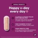 Physician's CHOICE Vaginal Probiotics for Women - pH Balance, Odor Control, Yeast Balance, Vaginal Flora & Feminine Health - 6B CFU with Organic Prebiotics and Cranberry Extract - 30 CT - Image 4