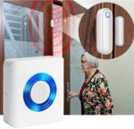 Caregiver Pager Door Alarms for Dementia Patients/Kids Safety/Home Security,Wireless Door Alarm Sensor for Elderly/Business/Home/Store (Three Sensor Two Receiver) - Image 3