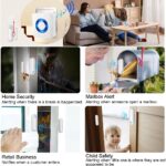 Caregiver Pager Door Alarms for Dementia Patients/Kids Safety/Home Security,Wireless Door Alarm Sensor for Elderly/Business/Home/Store (Three Sensor Two Receiver) - Image 4