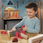 Little Tikes Creative Construction Measure & Cut Set with 5 Accessories, Pretend Play Construction Set, for Boys and Girls Ages 3+ Years - Image 3