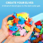 Klever Kits Glow-in-The-Dark Water Gel Kit, Magic Fairy Water Pets Toy Kit with 10 Gels(7 Glow-in-The-Dark Gels), 12 Molds, Preserving Bottle, DIY STEM Craft Kits, Arts and Crafts for Kids - Image 5