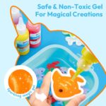 Klever Kits Glow-in-The-Dark Water Gel Kit, Magic Fairy Water Pets Toy Kit with 10 Gels(7 Glow-in-The-Dark Gels), 12 Molds, Preserving Bottle, DIY STEM Craft Kits, Arts and Crafts for Kids - Image 6