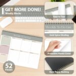 Weekly To Do List Notepad, Undated Planner with 52 Sheets (8.5''x11''), Desk Weekly Planner for Women & Man, Home School & Work - Image 5