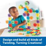 Learning Resources Gears! Gears! Gears! Super Building Toy Set, STEM Toys, Construction Toys, Gears for Kids, 150 Pieces, Ages 3+, Blue - Image 3