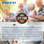 Multipurpose 48" x 40" Positioning Bed Pad with Reinforced Handles - Reusable & Washable Transfer Sheet for Turning, Lifting & Repositioning - Double-Sided Nylon Fabric, Aqua Blue - Image 8