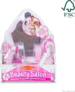 Melissa & Doug Wooden Beauty Salon Play Set, 18-Piece Vanity with Pretend Play Toys, Makeup, Mirror, Accessories & More, Preschool Toys for Girls & Boys Ages 3+ - FSC Certified - Image 5
