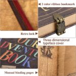 Our Adventure Book Travel Diary Photo Book,Scrapbook, Photo Album,Retro-Style Souvenirs, Vintage Guestbook DIY Anniversary Wedding Travel Writing Baby Friend Gift, Heartfelt Present(Ball) - Image 4