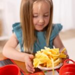 Melissa & Doug Prepare & Serve Pasta Set with Toy Food & Kids Play Kitchen Accessories, Montessori-Inspired Preschool Learning Toys for Girls & Boys 3+ - Image 7